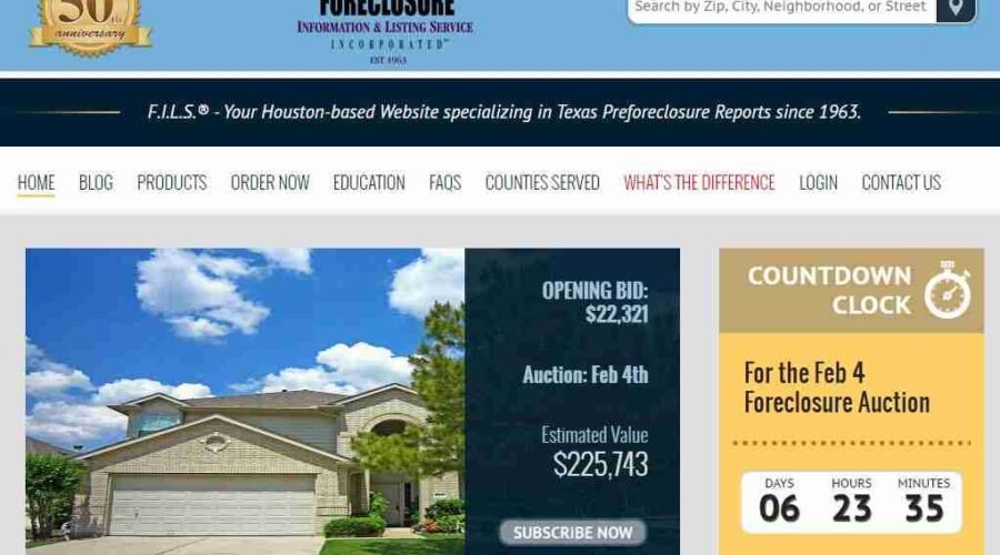 Foreclose Houston Information and Listing Service
