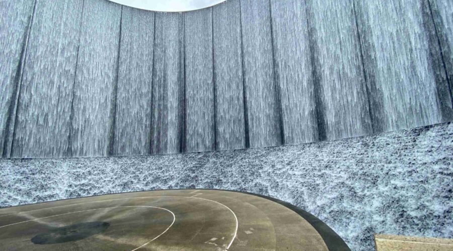Gerald D. Hines Waterwall Park in the Houston Galleria Area