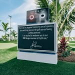 Monument Sign PopStroke Houston Katy Texas Area Visit Space City