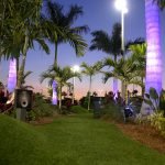 night shot PopStroke Houston Katy Texas Area Visit Space City