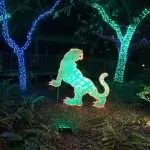 Christmas lights tiger