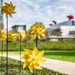 Discovery Green during the spring in Downtown Houston, Texas